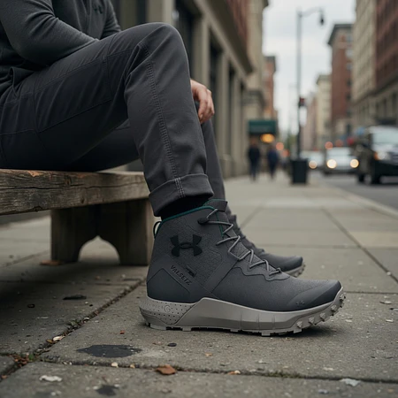 Botas Tácticas Hombre Under Armour Micro G Valsetz Trek Mid Waterproof 3025577-100 – Resistencia, Tracción y Protección Total