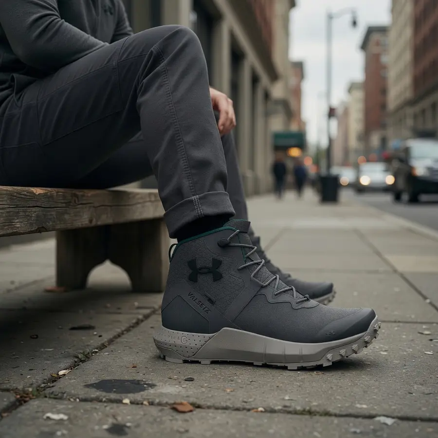 Botas Tácticas Hombre Under Armour Micro G Valsetz Trek Mid Waterproof 3025577-100 – Resistencia, Tracción y Protección Total