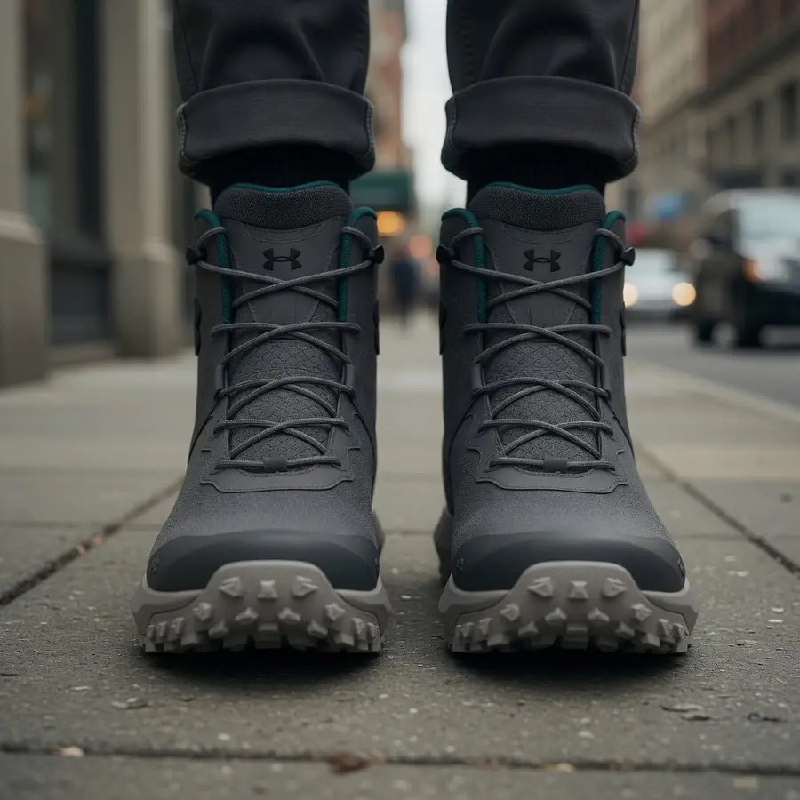 Botas Tácticas Hombre Under Armour Micro G Valsetz Trek Mid Waterproof 3025577-100 – Resistencia, Tracción y Protección Total