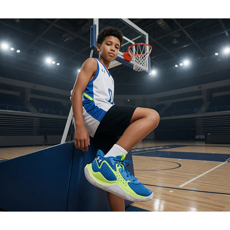 Zapatillas Basketball Juvenil Under Armour GS Jet 23 3026635-401 – Soporte y Control para Jóvenes Jugadores