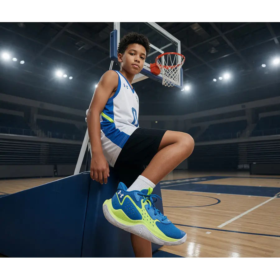 Zapatillas Basketball Juvenil Under Armour GS Jet 23 3026635-401 – Soporte y Control para Jóvenes Jugadores