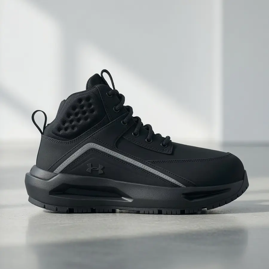 Botas Hombre Under Armour 695 HOVR Cuero Premium 3028376-001 – Comodidad Urbana y Máxima Durabilidad