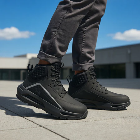 Botas Hombre Under Armour 695 HOVR Cuero Premium 3028376-001 – Comodidad Urbana y Máxima Durabilidad