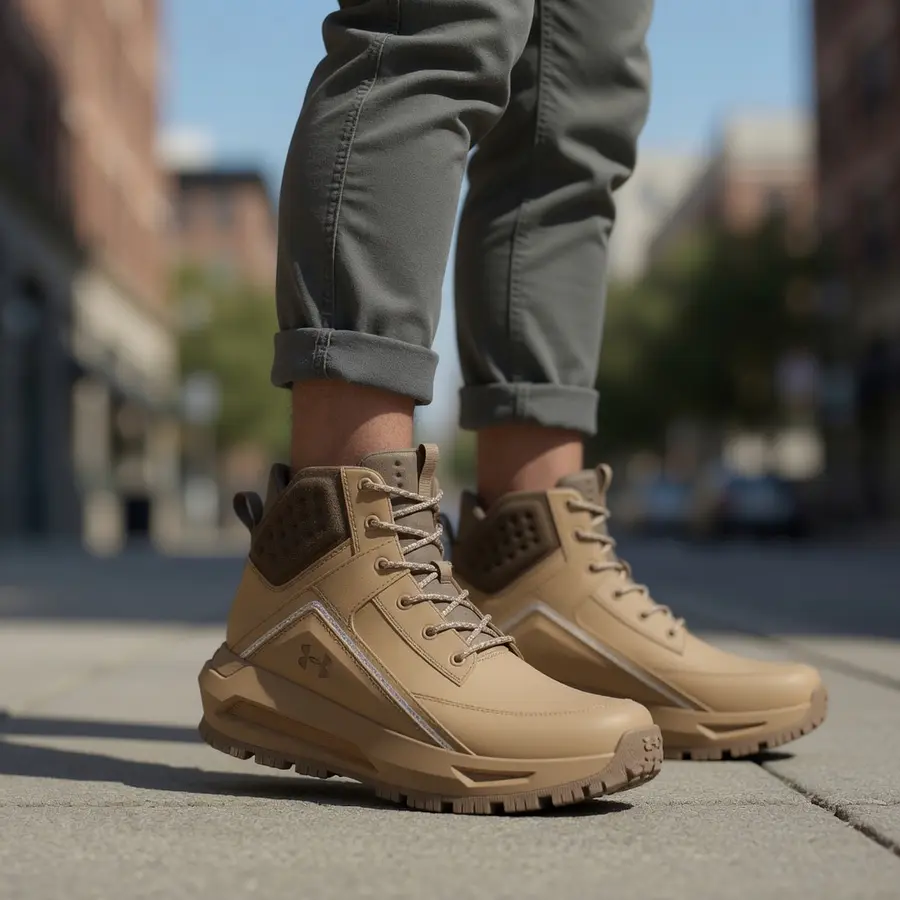 Botas Hombre Under Armour 695 HOVR Cuero Premium 3028376-263 – Comodidad Urbana y Máxima Durabilidad