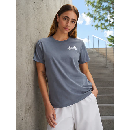 Polera Mujer Under Armour Logo 6003078-001 – Básica Deportiva de Algodón
