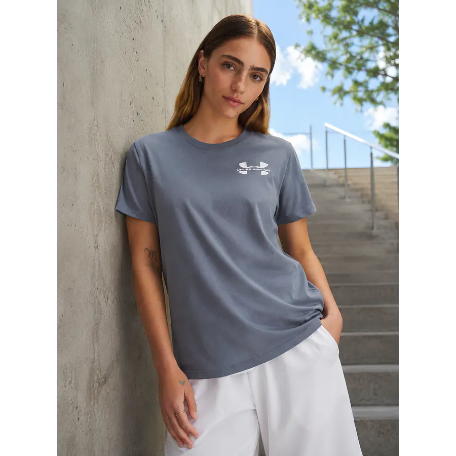 Polera Mujer Under Armour Logo 6003078-001 – Básica Deportiva de Algodón