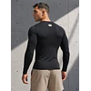 Polera Manga Larga Under Armour HeatGear Hombre Negra – Primera Capa Deportiva de Alto Rendimiento y Control de Temperatura