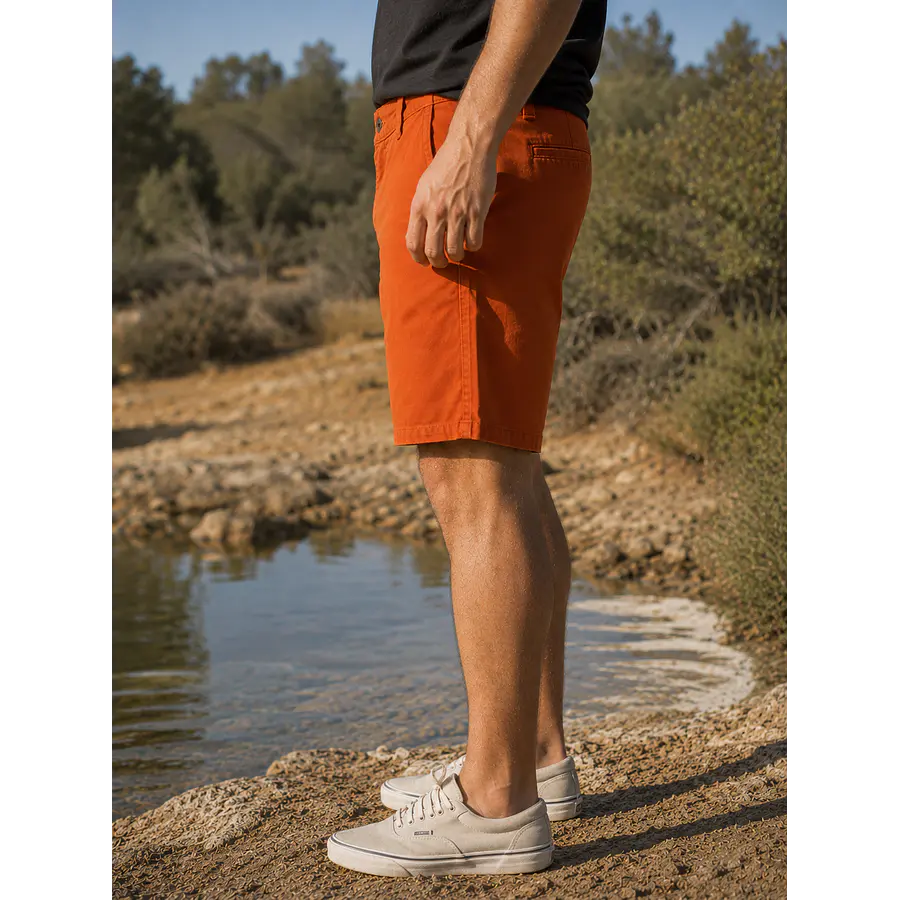 Bermuda Dockers Alpha Slim Fit Hombre Naranja – Short Casual Masculino de Mejor Calce y Menos Exceso