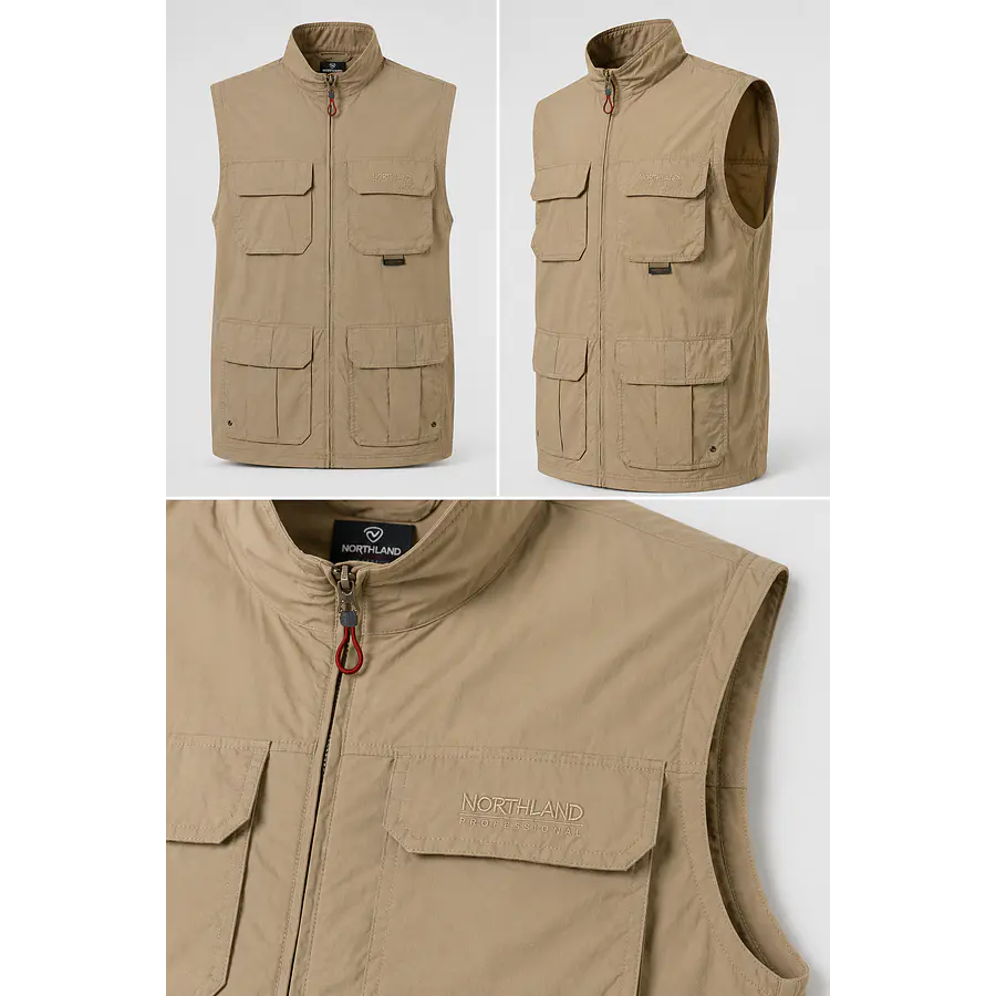 Chaleco Outdoor Hombre Northland Pro Dry Mount Sesame – Ligero, Técnico y de Secado Rápido