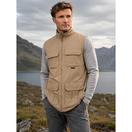 Chaleco Outdoor Hombre Northland Pro Dry Mount Sesame – Ligero, Técnico y de Secado Rápido