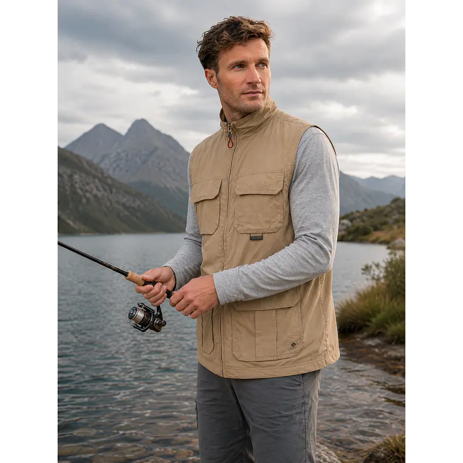 Chaleco Outdoor Hombre Northland Pro Dry Mount Sesame – Ligero, Técnico y de Secado Rápido