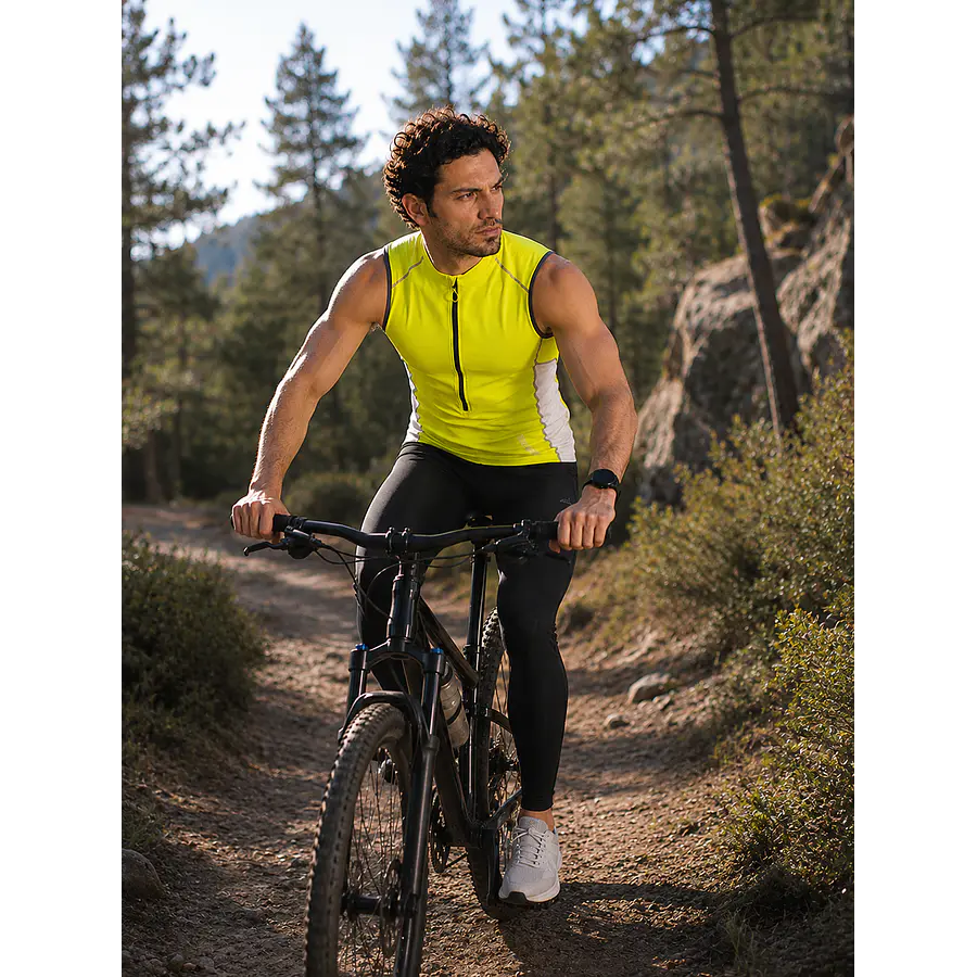 Musculosa Deportiva Hombre Northland SPT MS Citro – Polera Sin Mangas CoolDry para Running, Ciclismo y Outdoor