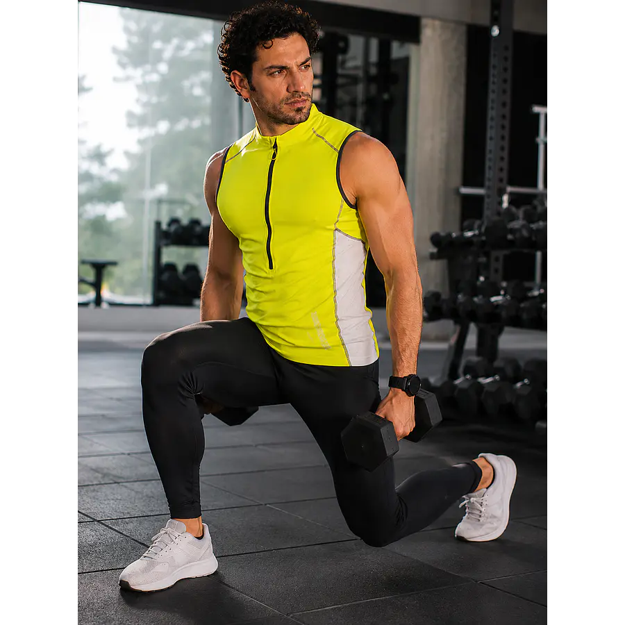 Musculosa Deportiva Hombre Northland SPT MS Citro – Polera Sin Mangas CoolDry para Running, Ciclismo y Outdoor