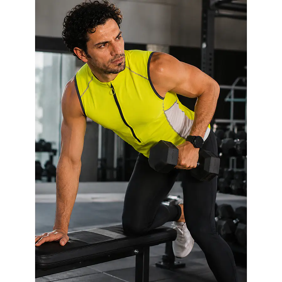 Musculosa Deportiva Hombre Northland SPT MS Citro – Polera Sin Mangas CoolDry para Running, Ciclismo y Outdoor