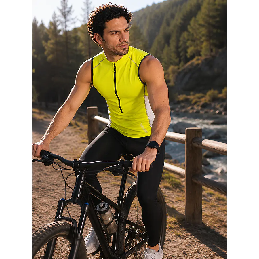Musculosa Deportiva Hombre Northland SPT MS Citro – Polera Sin Mangas CoolDry para Running, Ciclismo y Outdoor