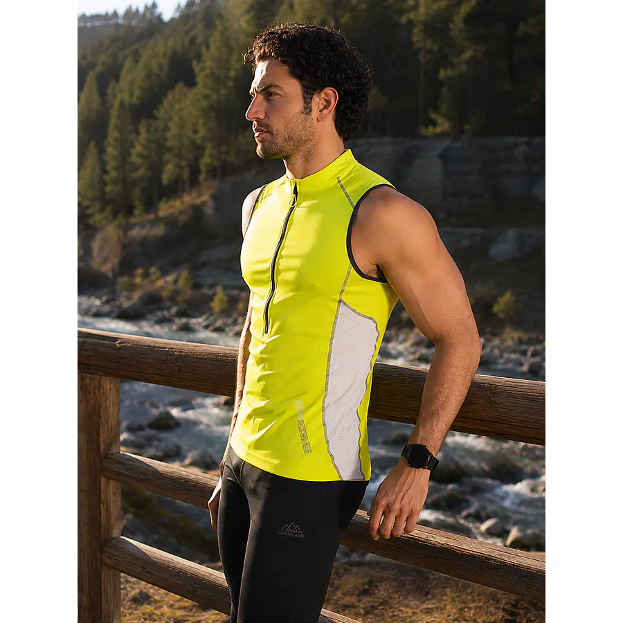 Musculosa Deportiva Hombre Northland SPT MS Citro – Polera Sin Mangas CoolDry para Running, Ciclismo y Outdoor