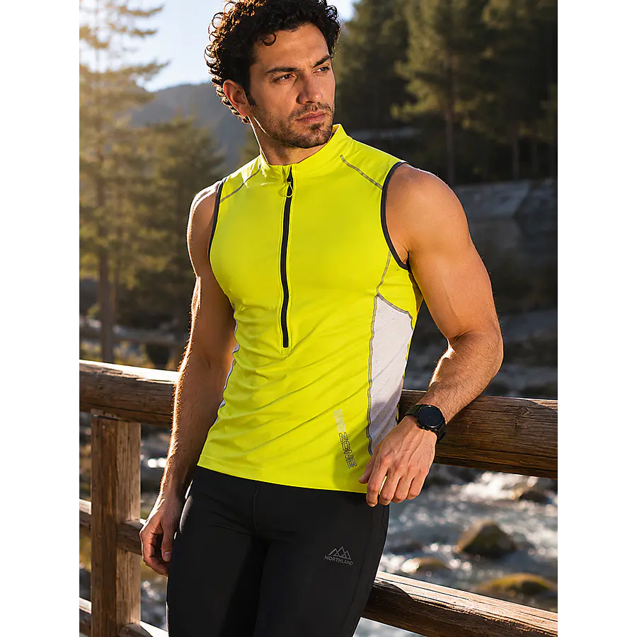 Musculosa Deportiva Hombre Northland SPT MS Citro – Polera Sin Mangas CoolDry para Running, Ciclismo y Outdoor