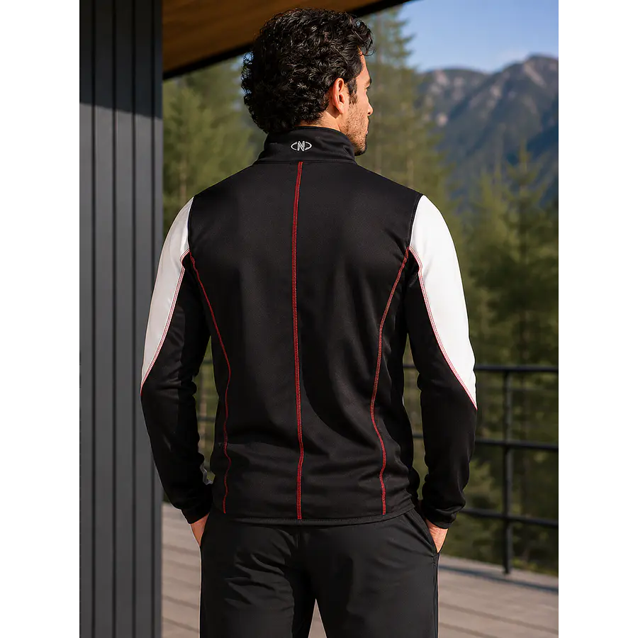 Polerón Hombre Northland Pro Str Hakon Negro/Blanco – Capa Deportiva Liviana para Movimiento Urbano y Outdoor