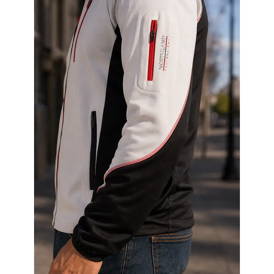 Polerón Hombre Northland Pro Str Hakon Negro/Blanco – Capa Deportiva Liviana para Movimiento Urbano y Outdoor