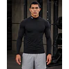 Primera Capa Under Armour HeatGear Armour Comp Mock LS Negra – Compresión Técnica para Training y Alto Rendimiento