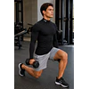 Primera Capa Under Armour HeatGear Armour Comp Mock LS Negra – Compresión Técnica para Training y Alto Rendimiento