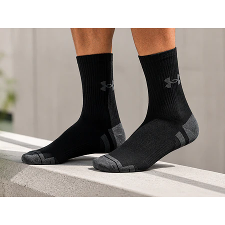 Calcetas Deportivas Under Armour Unisex Tri-Pack 3 Tech Negras – Medias Técnicas para Training, Running y Uso Diario
