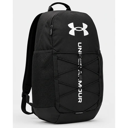 Mochila Under Armour Hustle Sport 6.0 Negra – Backpack Deportiva Resistente para Gym, Universidad y Uso Diario