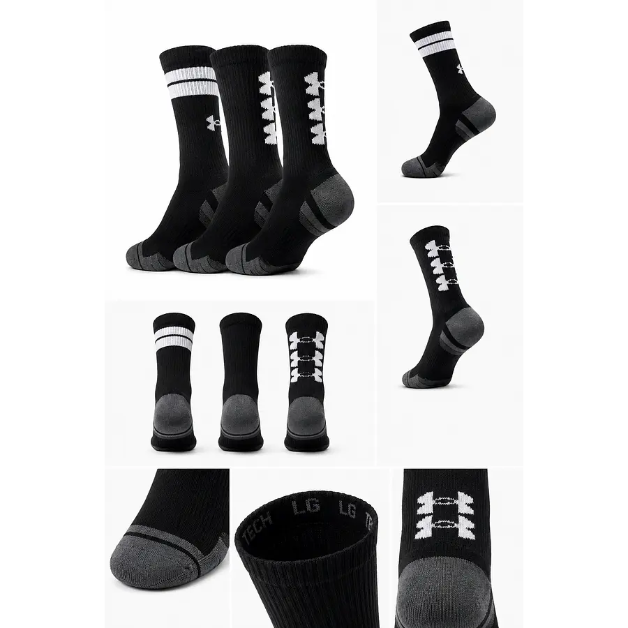 Calcetines Under Armour Unisex Performance Tech Nov Negros – Medias Técnicas de Bajo Perfil para Running y Training