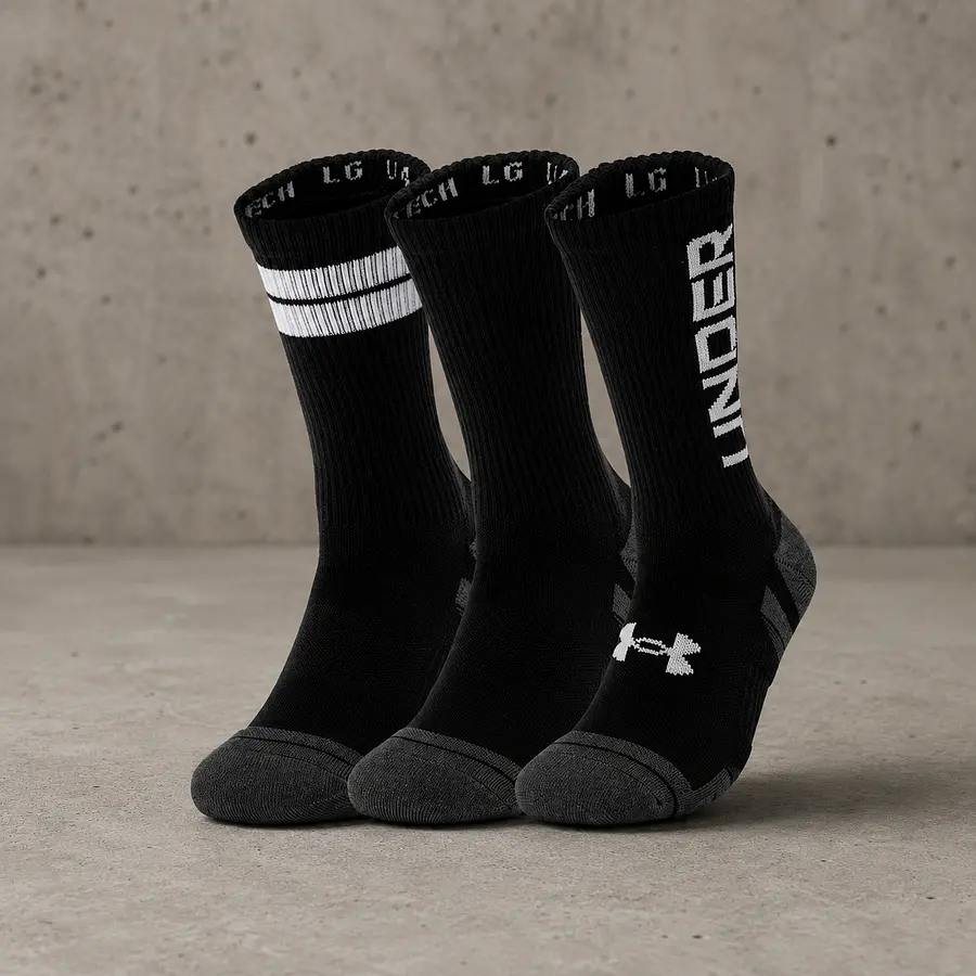 Calcetines Under Armour Unisex Performance Tech Nov Negros – Medias Técnicas de Bajo Perfil para Running y Training