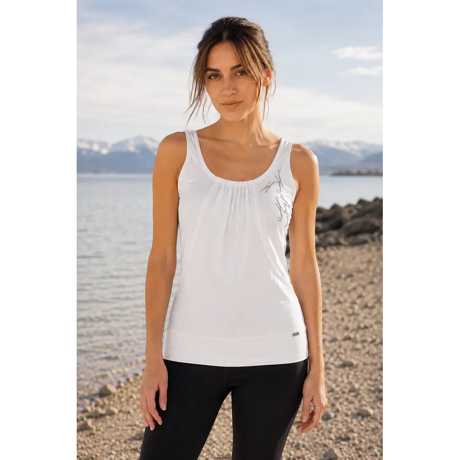 Polera Mujer Northland Malia LS Top Blanca – Manga Larga Liviana para Outdoor, Viajes y Uso Diario