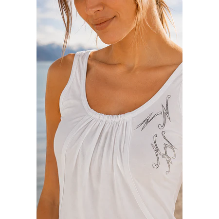 Polera Mujer Northland Malia LS Top Blanca – Manga Larga Liviana para Outdoor, Viajes y Uso Diario
