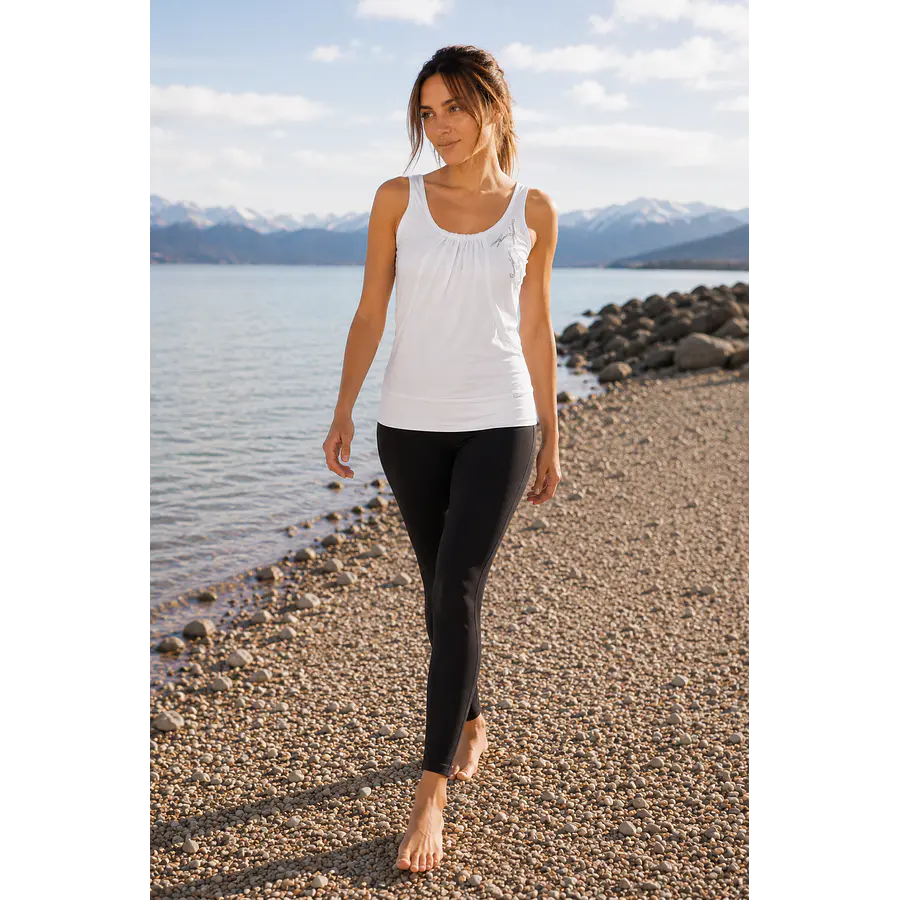 Polera Mujer Northland Malia LS Top Blanca – Manga Larga Liviana para Outdoor, Viajes y Uso Diario