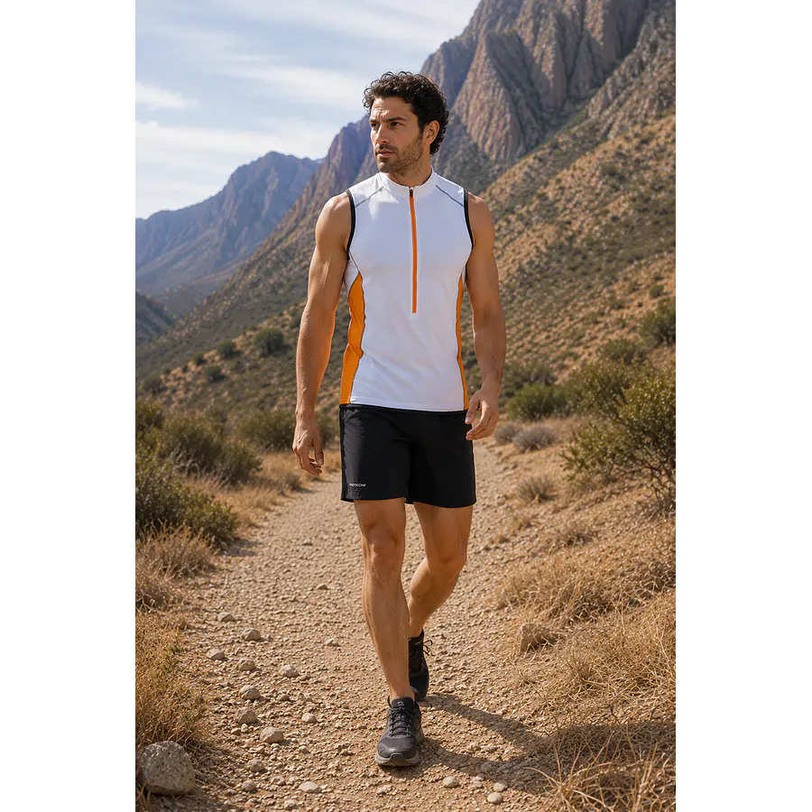 Polera Deportiva Hombre Northland Speed TR MS Top Blanca – Running, Training y Secado Rápido