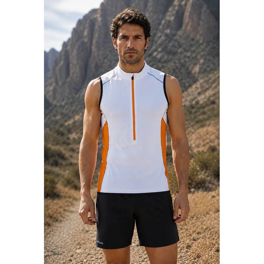 Polera Deportiva Hombre Northland Speed TR MS Top Blanca – Running, Training y Secado Rápido