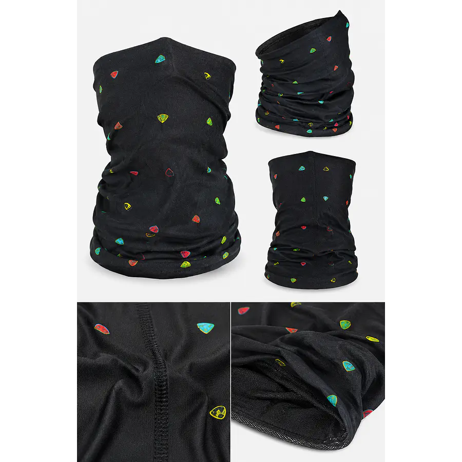Bandana Multifuncional Northland NL Dot Black Negra – Protección Outdoor para Trekking, Running y Ciclismo
