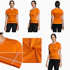 Polera Deportiva Mujer Northland Speed TR LS Naranja – Manga Larga, Running y Secado Rápido
