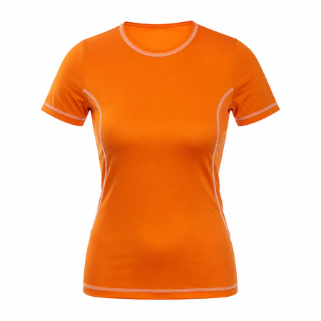 Polera Deportiva Mujer Northland Speed TR LS Naranja – Manga Larga, Running y Secado Rápido