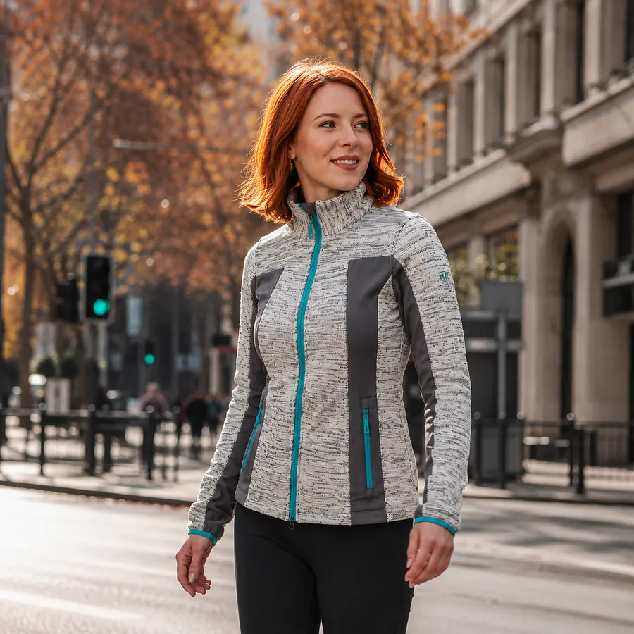 Polerón Polar Mujer Northland Strick Fleece – Abrigo Outdoor Premium para Invierno y Uso Diario