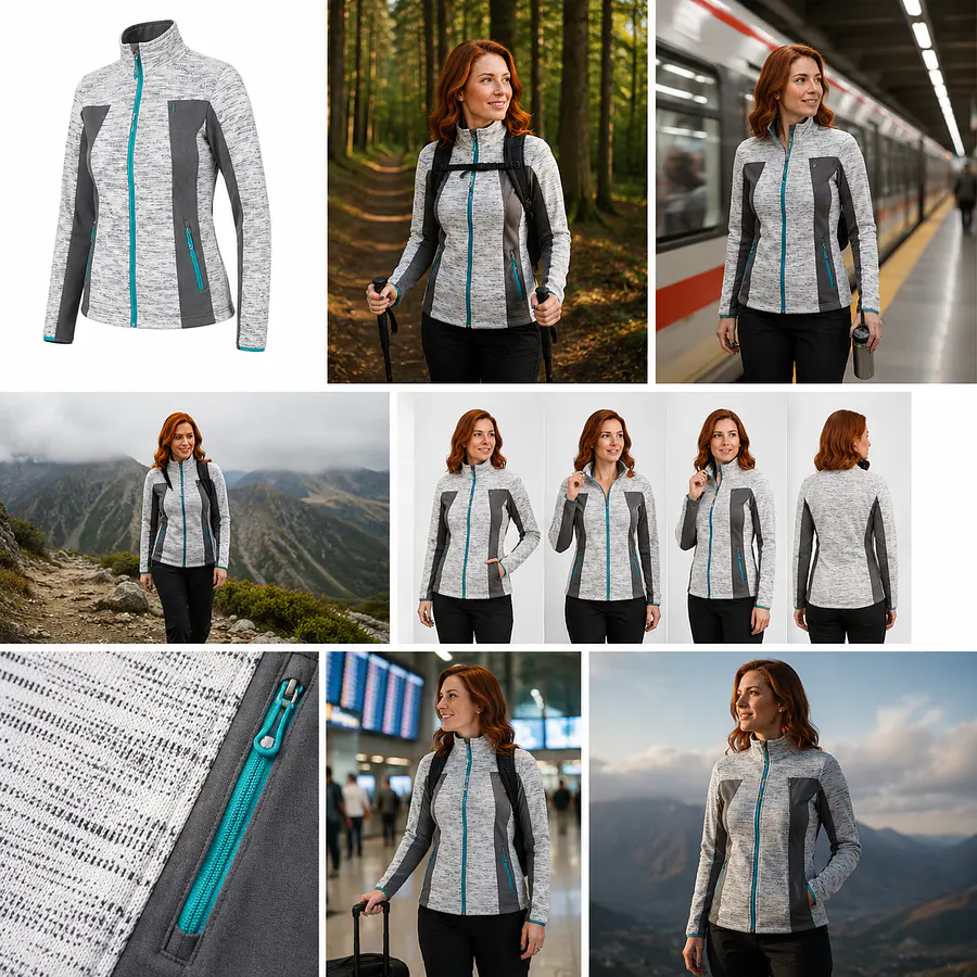 Polerón Polar Mujer Northland Strick Fleece – Abrigo Outdoor Premium para Invierno y Uso Diario