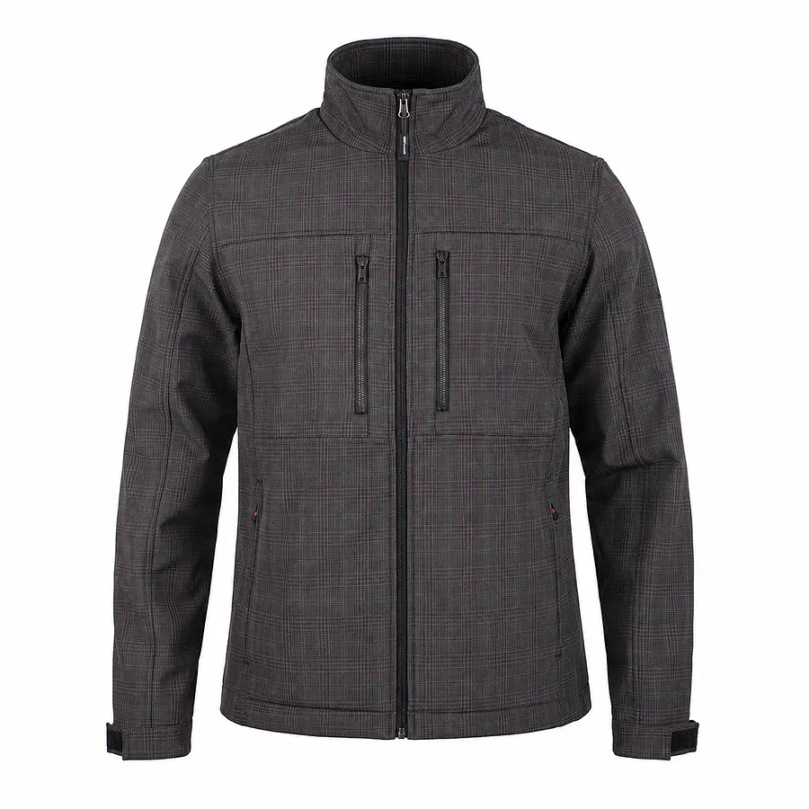 Chaqueta Softshell Hombre Northland Haakon Gris – Cortaviento Outdoor para Trekking, Viajes y Uso Diario