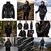 Parka Mujer Northland Isa Microloft Black Abrigo Térmico Liviano para Invierno y Outdoor