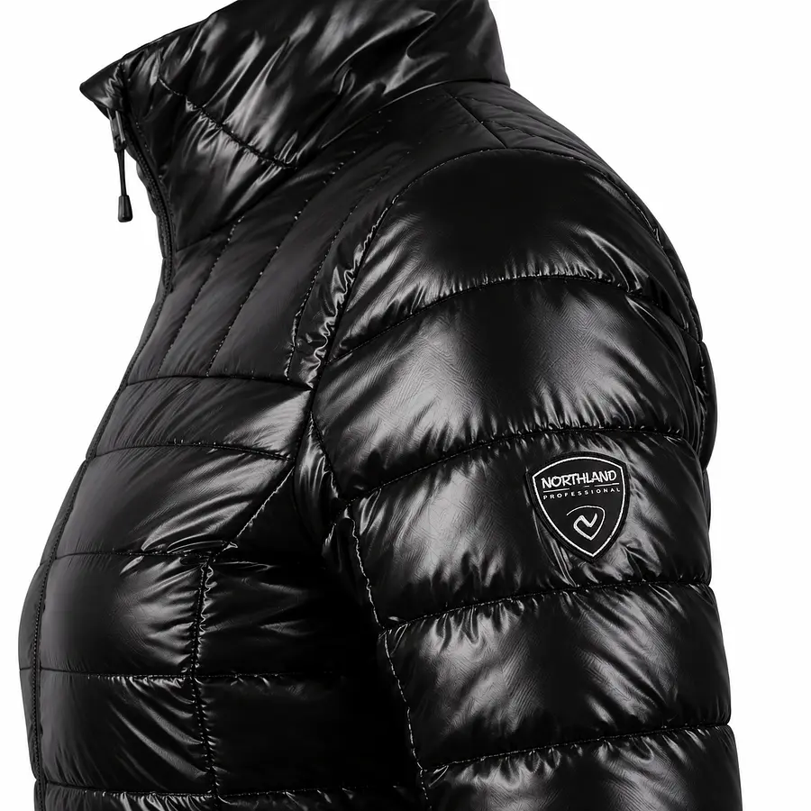 Parka Mujer Northland Isa Microloft Black Abrigo Térmico Liviano para Invierno y Outdoor