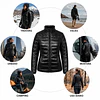 Parka Mujer Northland Isa Microloft Black Abrigo Térmico Liviano para Invierno y Outdoor