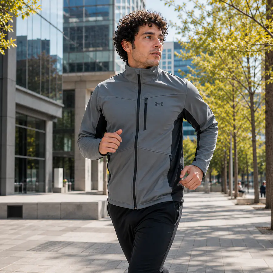 Chaqueta Hombre Under Armour ColdGear Infrared Shield Gris – Softshell Cortaviento para Frío y Movimiento