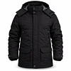 Parka Hombre Northland Allen Black Regular Fit con Capucha Desmontable