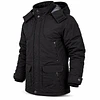 Parka Hombre Northland Allen Black Regular Fit con Capucha Desmontable