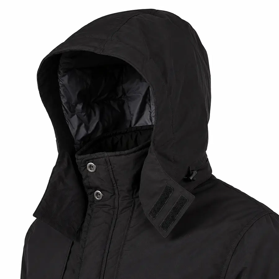 Parka Hombre Northland Allen Black Regular Fit con Capucha Desmontable