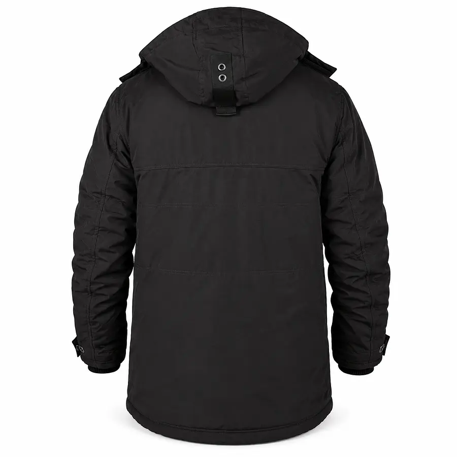 Parka Hombre Northland Allen Black Regular Fit con Capucha Desmontable