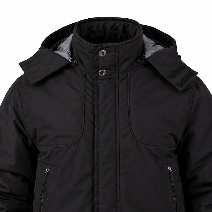 Parka Hombre Northland Allen Black Regular Fit con Capucha Desmontable
