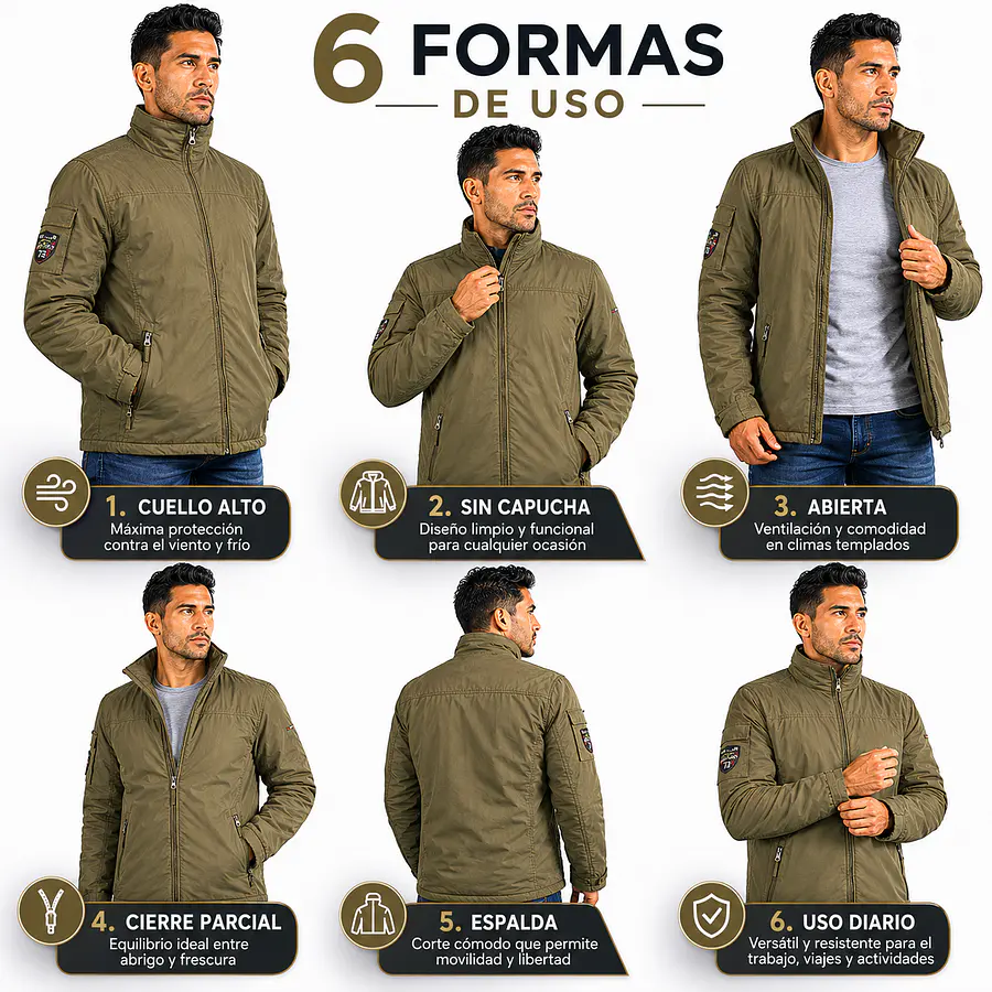 Chaqueta Hombre Northland Bent Jacket Torf Repelente al Agua